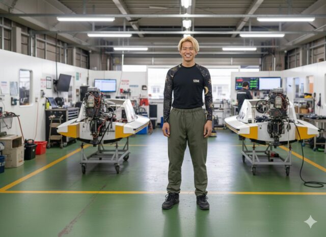 ボトムス▶︎ライフルグリーン
トップス▶︎ムーンスター

※AIモデルが着用しているのはイメージです
#ボートレーサー #ボートレース #AIモデル #サボテンカッパ #カッパ 

🆕サボテンカッパ公式 AIモデル🌵
水城 颯太（みずき そうた）

登録番号： 9999
支部： 東京支部
生年月日： 2000年5月10日（24歳）
出身地： 東京都
身長： 172cm
体重： 55kg
血液型： O型
紹介：
明るい笑顔がチャームポイントの、東京支部期待の若手ボートレーサー、水城颯太選手。彼の持つ爽やかな雰囲気はピット内でもムードメーカーとなり、多くの選手や関係者から愛されています。

Instagram担当者の 気分で 今後も続々登場するかもしれません😂笑

☺️AIモデル生成 コラム☺️
2026年に入り、新しいボートレーサーキャラクターモデルが登場！
今年は水城くんに頑張ってもらいます！笑